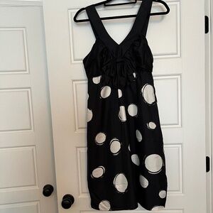 Polka Dot Silk Cocktail Dress